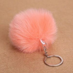 NEW Soft Fluffy Key-Chain holder, Pink